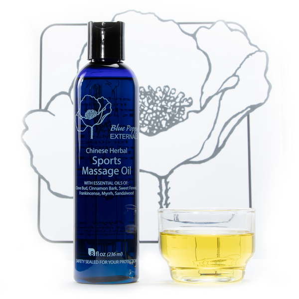 Sports Massage Oil, Chinese Herbal - 8 OZ