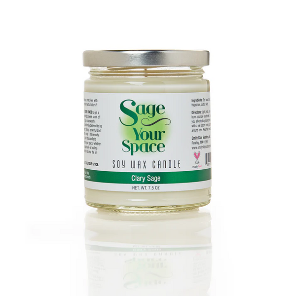 Sage Your Space Candles - Clary Sage (7.5 oz.)