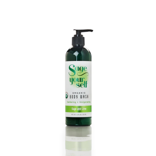 Sage Your Self Organic Body Wash: Sage and Lime (12 oz.)