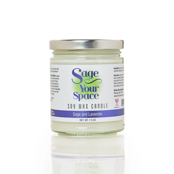 Sage Your Space Candles - Sage and Lavender (7.5 oz.)