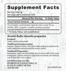 Fuzi (White) 5:1 - 100 g / concentrated herbal extract